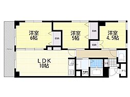 メゾン南桜塚 3LDKの間取図画像