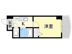ノルデンハイム東三国3-A 1Kの間取図画像