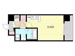 クレアート新大阪PanLoop 1Kの間取図画像