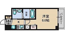 阪急京都本線 崇禅寺駅 徒歩7分の賃貸マンション 4階1Kの間取り