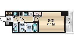 JR東海道・山陽本線 新大阪駅 徒歩8分の賃貸マンション 1階1Kの間取り