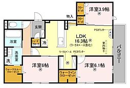 間取図画像 3LDK