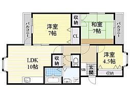 間取図画像 3LDK