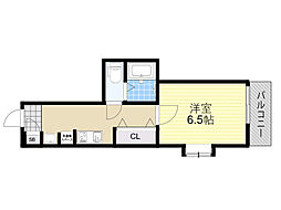 CASAMT東三国 5階1Kの間取り