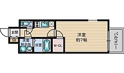 エスプレイス新大阪サウスゲート 15階1Kの間取り
