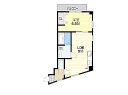 エルレジデンシア下新庄 4階1LDKの間取り