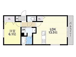 間取図画像 1LDK