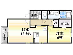 間取図画像 1LDK