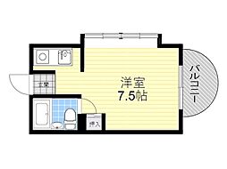 コスモ78 ワンルームの間取図画像