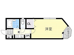 セカンドO・Aハイツ 1Kの間取図画像