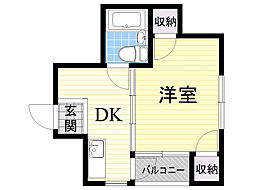 間取図画像 1DK