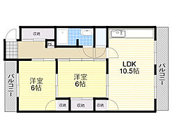 間取図画像 2LDK