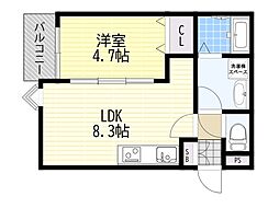 間取図画像 1LDK