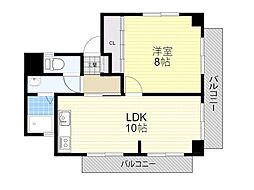 ウネサマンション 2DKの間取図画像