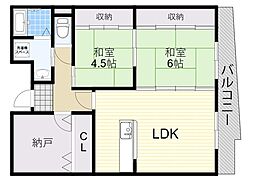 間取図画像 2SLDK