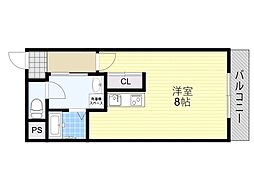 ProtosZero 1Kの間取図画像