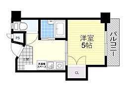 ファミーユ垂水 1Kの間取図画像
