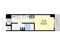 ベル江坂フェリーク 1Kの間取図画像