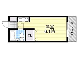 エステートピアニシケン 1Kの間取図画像