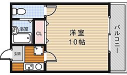 セレーノ箕面 1Kの間取図画像