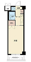 インテル・コート池田 1Kの間取図画像