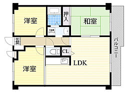 サニープラザ 3LDKの間取図画像