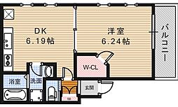 ブリリオ石橋 1DKの間取図画像