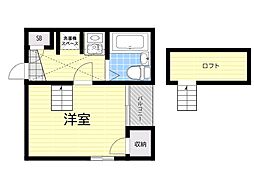 プライムハウス豊南 1Kの間取図画像