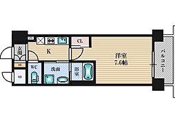 Comforespa新大阪 1Kの間取図画像