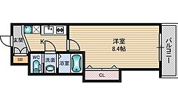 エグゼ新大阪南 1Kの間取図画像