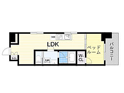 リビー東三国 1LDKの間取図画像