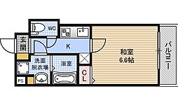 Sレジデンス新大阪リデンテ 1Kの間取図画像