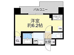 プレサンス東三国エンブレイス ワンルームの間取図画像