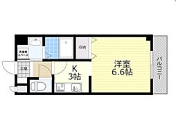 grandeetoile 1Kの間取図画像