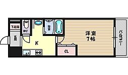 アーデン江坂 1Kの間取図画像
