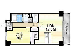 エレメンタリープレイス 1LDKの間取図画像