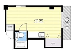 キャロル豊中駅前 ワンルームの間取図画像