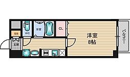 エステムコート新大阪6エキスプレイス 1Kの間取図画像