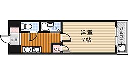 ギャレ蛍池 1Kの間取図画像