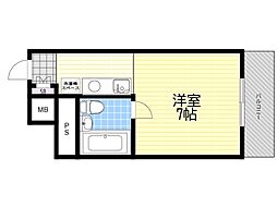 リアライズ神崎川駅前 ワンルームの間取図画像