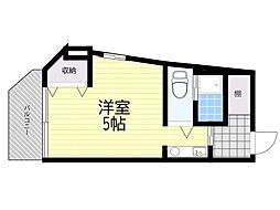 ほづみマンション ワンルームの間取図画像