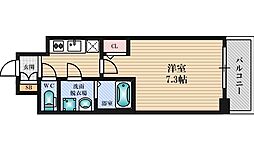 プランドール新大阪パークレジデンス 1Kの間取図画像