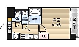Sレジデンス新大阪リデンテ 1Kの間取図画像