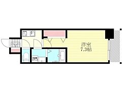 S-RESIDENCE三国WEST 1Kの間取図画像