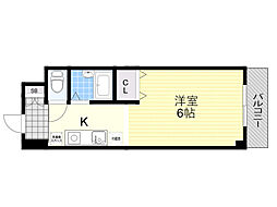 エミーナヒルズ 1Kの間取図画像