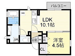 間取図画像 1LDK