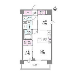 シーズンフラッツ新大阪SOUTH 1SLDKの間取図画像