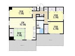エル三津屋 4LDKの間取図画像