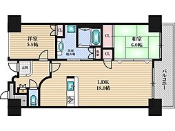 和の杜 2LDKの間取図画像
