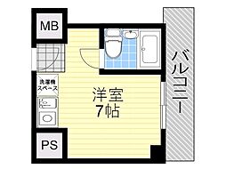 リアライズ江坂 ワンルームの間取図画像